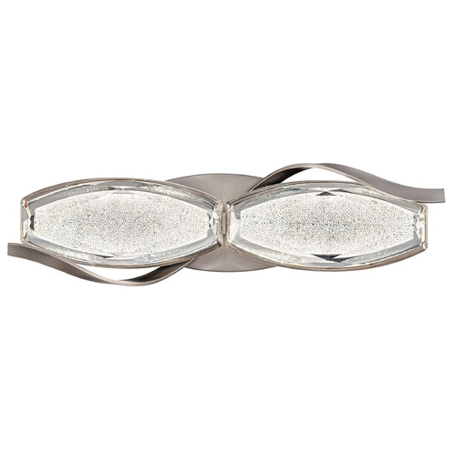 Schonbek Lighting Schonbek Worldwide Lighting Bijoux Brushed Nickel LED Vertical Bathroom Light S8719-703R