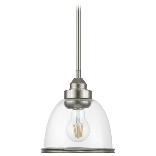 Progress Lighting Saluda Brushed Nickel Mini Pendant by Progress Lighting P500137-009
