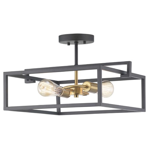 Progress Lighting Blakely Graphite Semi-Flush Mount by Progress Lighting P350120-143