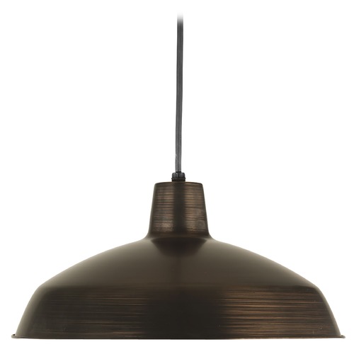 Progress Lighting Farmhouse Barn Light Pendant in Bronze by Progress Lighting P5094-74