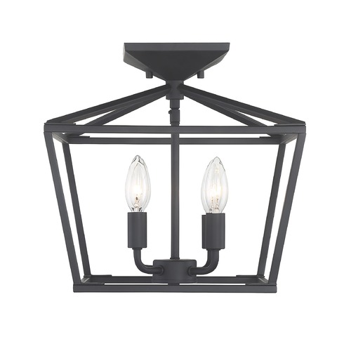 Savoy House Townsend 4-Light Matte Black Semi-Flush Mount by Savoy House 6-328-4-89