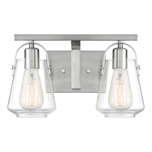 Satco Lighting Skybridge Brushed Nickel Bathroom Light by Satco Lighting 60/7112
