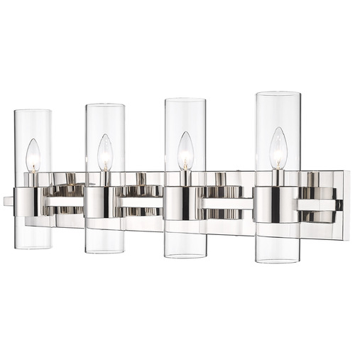 Z-Lite Lawson Polished Nickel Bathroom Light by Z-Lite 343-4V-PN