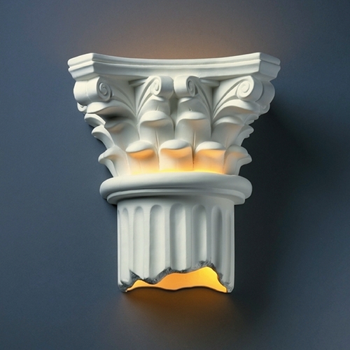 Justice Design Group Sconce Wall Light in Bisque by Justice Design Group CER-4705-BIS