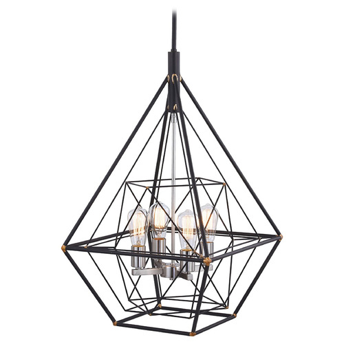 Vaxcel Lighting Vaxcel Lighting Bartlett Oil Rubbed Bronze & Satin Nickel Pendant Light P0328