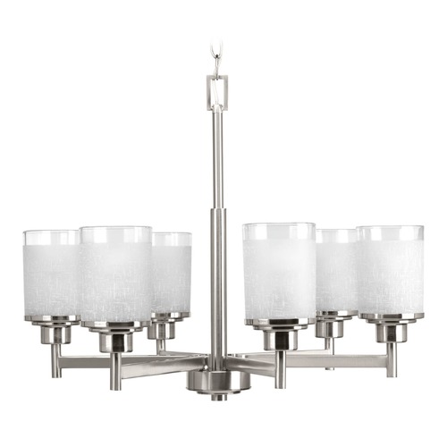 Progress Lighting Alexa Brushed Nickel Chandelier by Progress Lighting P4758-09