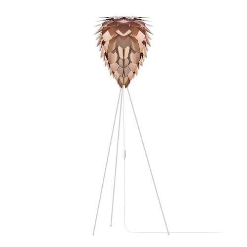UMAGE UMAGE Matte White Floor Lamp with Abstract Shade 2032_4011