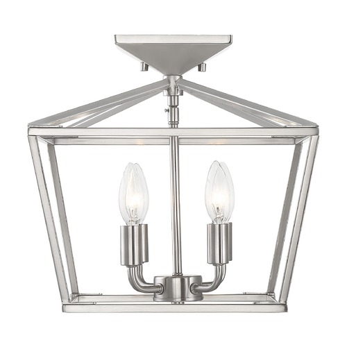 Savoy House Townsend 4-Light Satin Nickel Semi-Flush Mount by Savoy House 6-328-4-SN