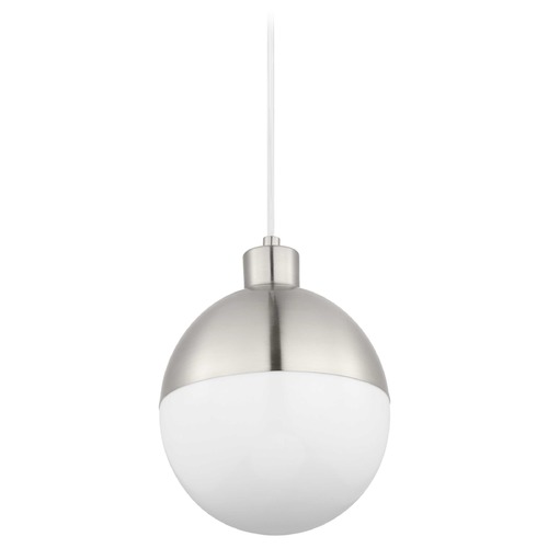 Progress Lighting Globe LED Pendant in Brushed Nickel by Progress Lighting P500147-009-30