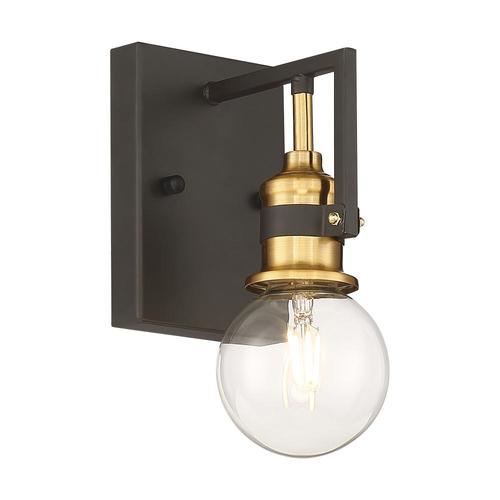 Nuvo Lighting Intention Warm Brass & Black Sconce by Nuvo Lighting 60/6971