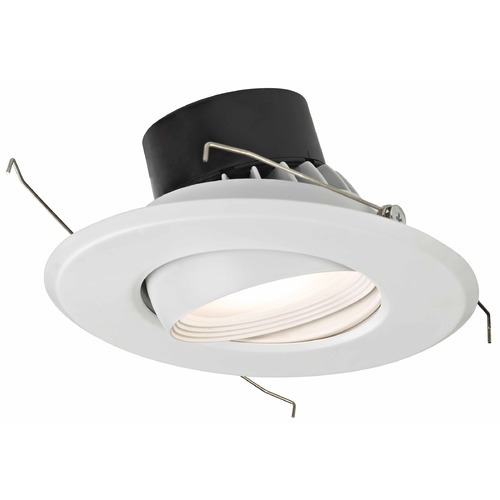 Recesso Lighting by Dolan Designs LED Adjustable Eyeball Retrofit Trim for 5 or 6 Inch Recessed Cans 3000K 1100 Lumens 10906-05