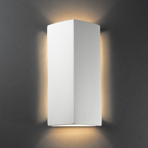 Justice Design Group Sconce Wall Light in Bisque by Justice Design Group CER-5145-BIS