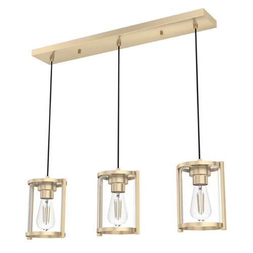 Hunter Fan Company Hunter Fan Company Astwood Alturas Gold Multi-Light Pendant with Cylindrical Shade 19954