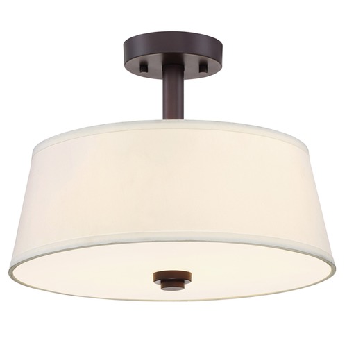 Designers Fountain Lighting Designers Fountain Studio Satin Bronze Semi-Flushmount Light 88511-SB