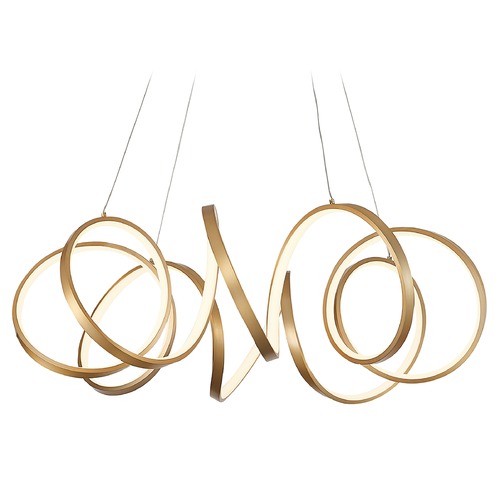 Kuzco Lighting Synergy Antique Brass LED Chandelier by Kuzco Lighting CH93834-AN