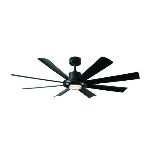 Modern Forms by WAC Lighting Aura 60-Inch 4CCT LED Smart Fan in Matte Black by Modern Forms FR-W2303-60L-MB