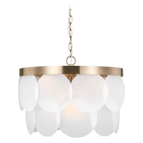 Visual Comfort Studio Collection Mellita Satin Brass Pendant by Visual Comfort Studio 5102506-848