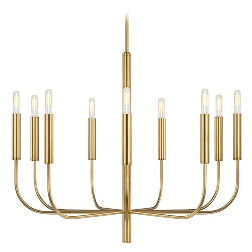 Visual Comfort Studio Collection ED Ellen-DeGeneres Brianna 30-Inch Burnished Brass Chandelier by Visual Comfort Studio EC1009BBS