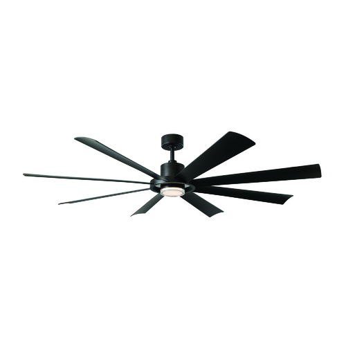 Modern Forms by WAC Lighting Aura 72-Inch 4CCT LED Smart Fan in Matte Black by Modern Forms FR-W2303-72L-MB