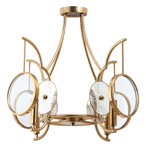 Minka Lavery Into Focus 4-Light Semi-Flush in Artisan Brass by Minka Lavery 3814-863