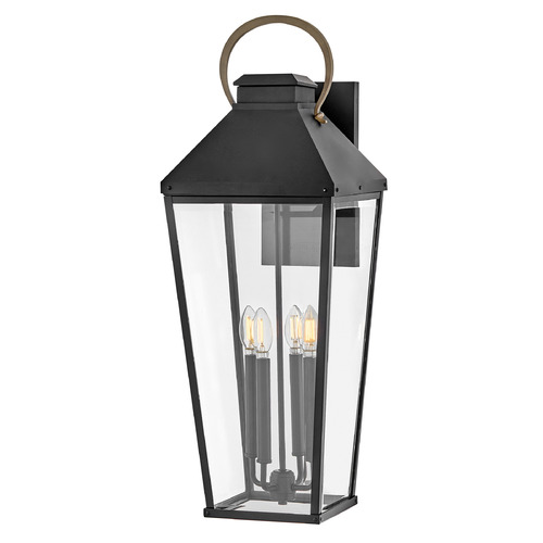 Hinkley Hinkley Dawson Black & Burnished Bronze LED Outdoor Wall Light 17509BK