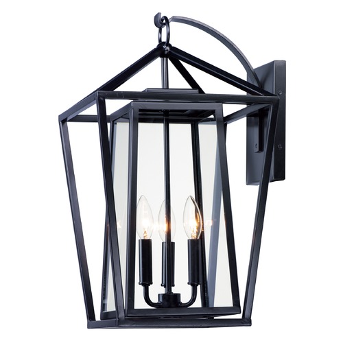 Maxim Lighting Artisan Black Outdoor Wall Light by Maxim Lighting 3176CLBK