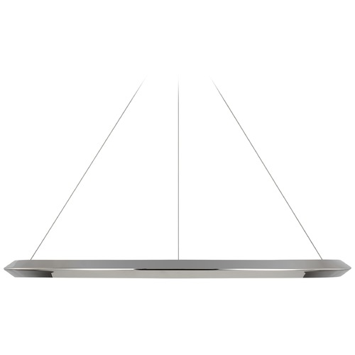 Visual Comfort Signature Collection Peter Bristol Encircle 38-Inch Chandelier in Nickel by Visual Comfort Signature PB5151PN