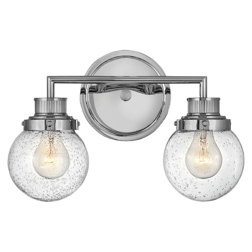 Hinkley Poppy 2-Light Chrome Bathroom Light by Hinkley Lighting 5932CM