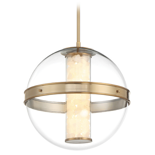 Minka Lavery Divinely Small LED Pendant in Celeste Brass by Minka Lavery 3885-776-L