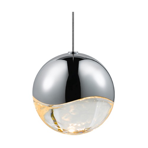 Sonneman Lighting Grapes Polished Chrome Single Light LED Mini Pendant by Sonneman Lighting 2910.01-LRG