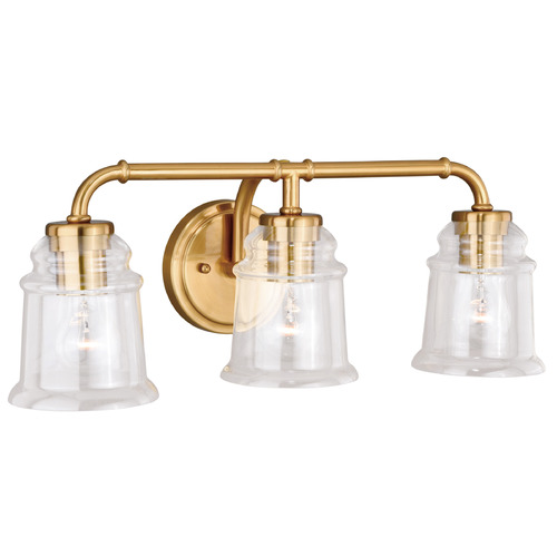Vaxcel Lighting Vaxcel Lighting Toledo Natural Brass Bathroom Light W0264