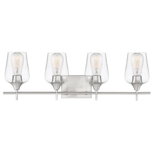 Savoy House Octave 28.75-Inch Vanity Light in Satin Nickel by Savoy House 8-4030-4-SN