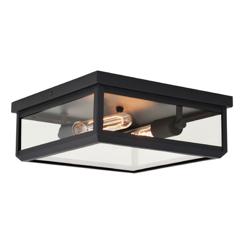 Vaxcel Lighting Vaxcel Lighting Kinzie Textured Black Close To Ceiling Light T0611