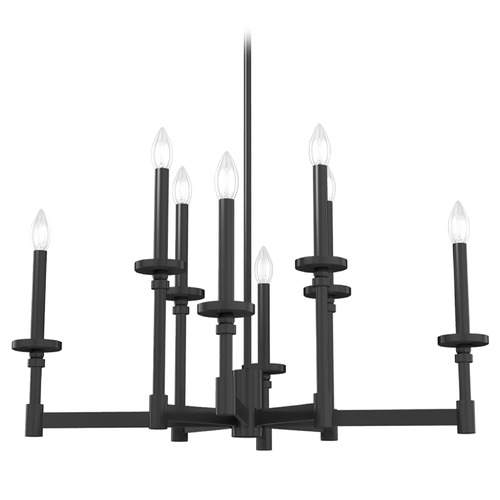 Hunter Fan Company Hunter Fan Company Briargrove Matte Black Chandelier 19054