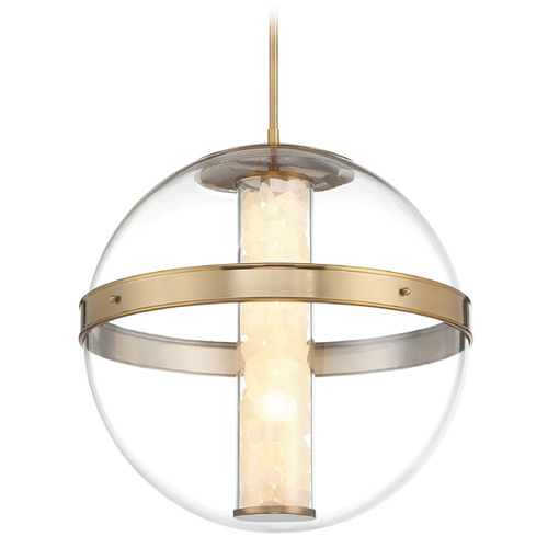 Minka Lavery Divinely LED Pendant in Celeste Brass by Minka Lavery 3886-776-L