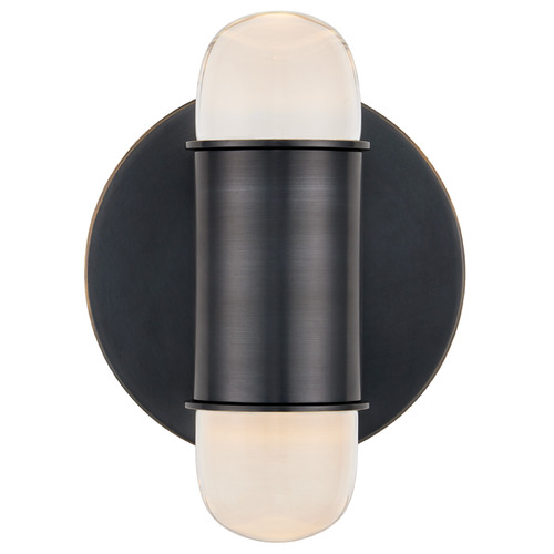 Currey and Company Lighting Currey and Company Clarence Mallari Capsule Oil Rubbed Bronze LED Sconce 5000-0243