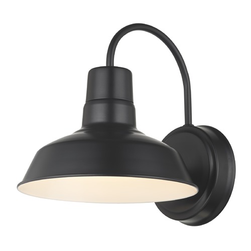 Design Classics Lighting Barn Light Gooseneck Arm Black 8.5-Inch Wide 662-BLK
