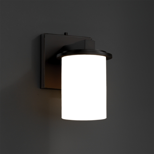 Justice Design Group Fusion Collection Sconce by Justice Design Group FSN-8771-10-WEVE-DBRZ