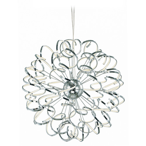 ET2 Lighting Chaos 40-Inch LED Pendant in Polished Chrome by ET2 Lighting E21413-PC