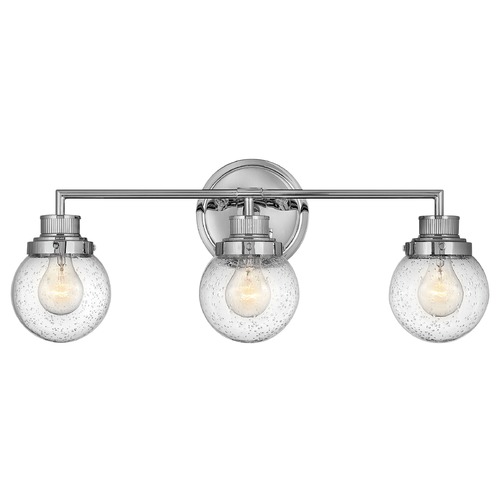 Hinkley Poppy 3-Light Chrome Bathroom Light by Hinkley Lighting 5933CM