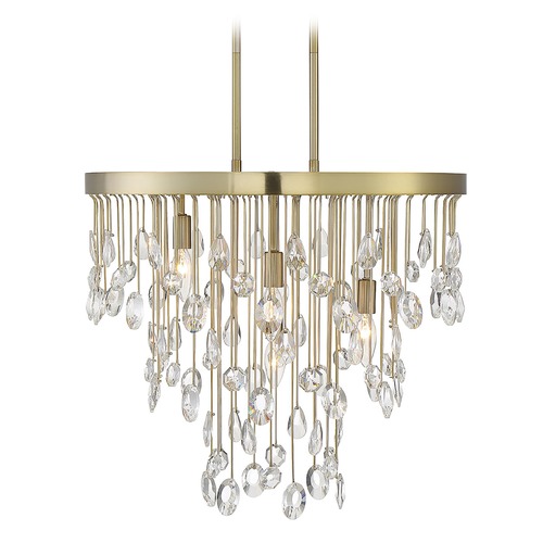 Savoy House Livorno Noble Brass Chandelier by Savoy House 1-1846-4-127