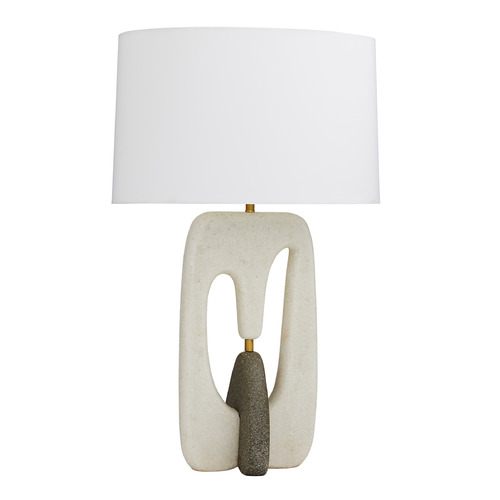 Arteriors Home Lighting Harleen 30.5-Inch Table Lamp in White and Graphite by Arteriors Home 49744-519