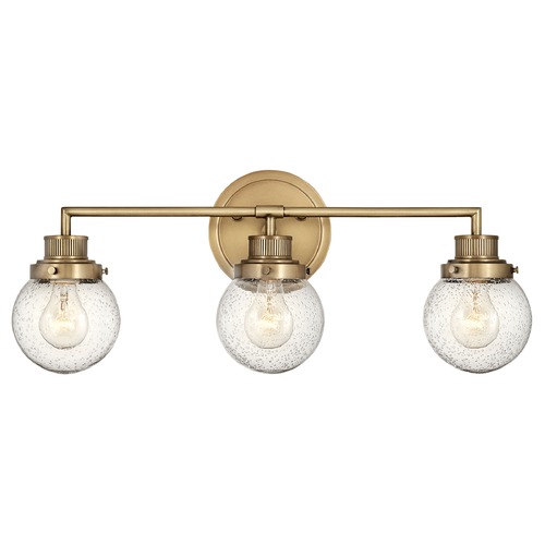 Hinkley Poppy 3-Light Heritage Brass Bathroom Light by Hinkley Lighting 5933HB