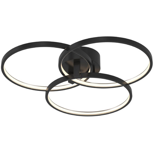 AFX Lighting Afx Lighting Orion Black LED Semi-Flushmount Light ORIF20L30D1BK