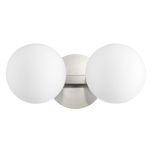 Quorum Lighting Satin Nickel Bathroom Light by Quorum Lighting 539-2-65