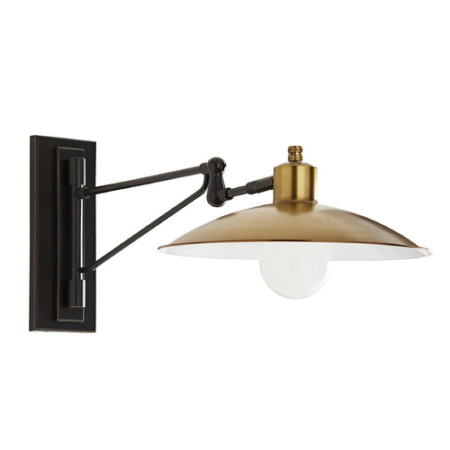 Arteriors Home Lighting Nox Swivel Arm Sconce in Bronze & Antique Brass by Arteriors Home 49084