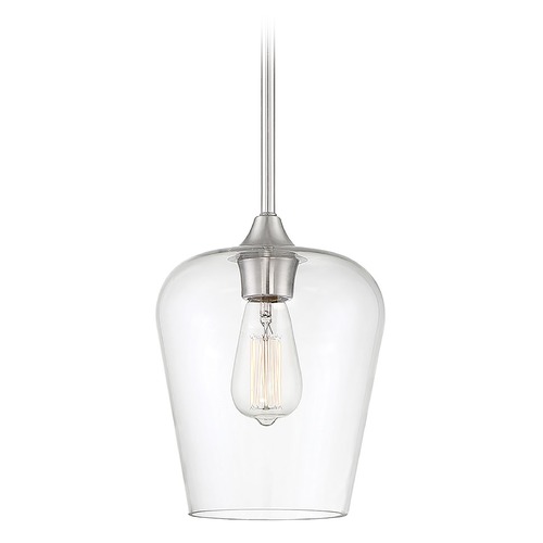 Savoy House Octave 8.50-Inch Mini Pendant in Satin Nickel by Savoy House 7-4036-1-SN