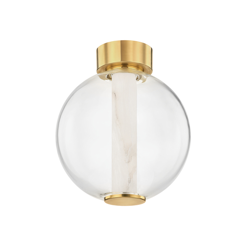 Corbett Lighting Pietra 12-Inch LED Flush Mount in Vintage Brass by Corbett Lighting 432-01-VB