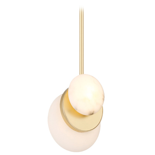 Minka Lavery Minka Lavery Zill Lily Gold LED Mini-Pendant Light with Oblong Shade 3595-864-L