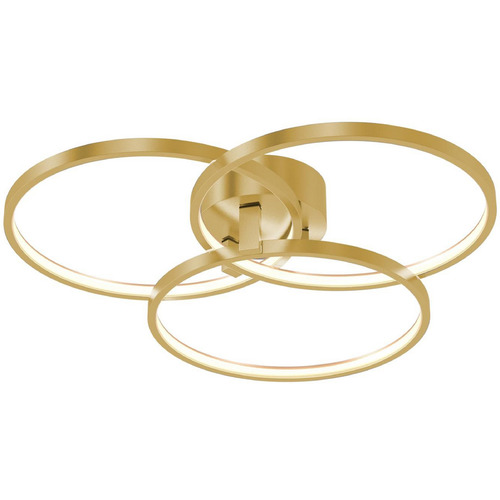 AFX Lighting Afx Lighting Orion Satin Brass LED Semi-Flushmount Light ORIF20L30D1SB